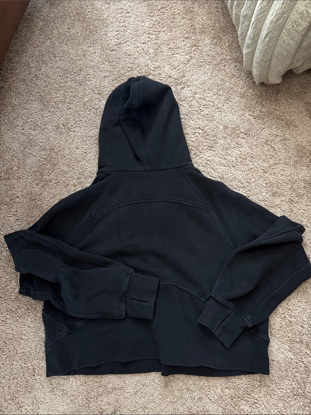 Black Lululemon Scuba Half-Zip Cropped Sweatshirt - Picture 5 of 5